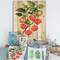 Designart - A Branch of Red Physalis - Traditional Print on Natural Pine Wood